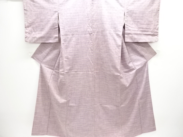 JAPANESE KIMONO / ANTIQUE KIMONO / SILK / TSUMUGI / WOVEN KASURI PATTERN